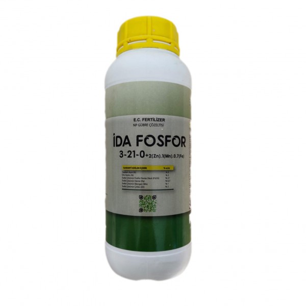 İDA FOSFOR 3-21-0+(2Zn)-(1Mn)-(0,75Fe) 1 LİTRE